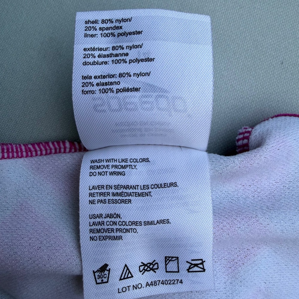 Speedo Tankini Set Watermelon Print Pink Blue Sporty Summer Fruitcore Sz 14 - Picture 9 of 15